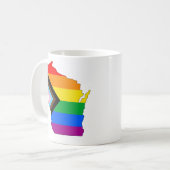 Mug Fierté de l'État du Wisconsin LGBTQ Progress Pride (Devant gauche)
