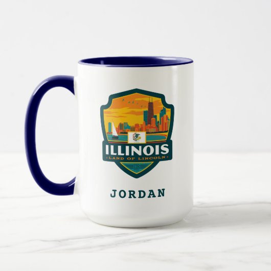 Mug Fierté de l'État | Illinois (Gauche)