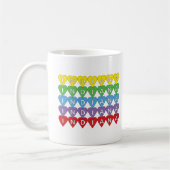 Mug Fierté de l'État Indiana Rainbow Hearts (Gauche)