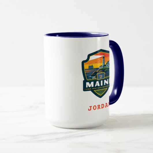 Mug Fierté de l'État | Maine (Devant droit)