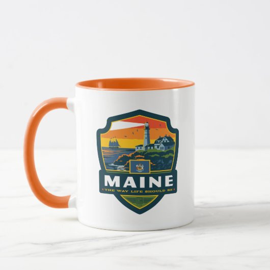 Mug Fierté de l'État | Maine (Gauche)