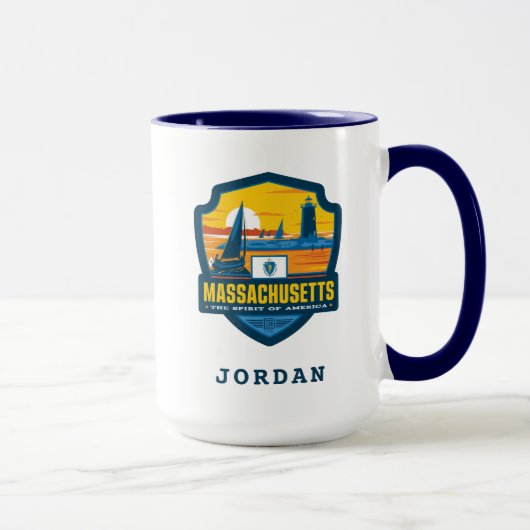 Mug Fierté de l'État | Massachusetts (Droite)
