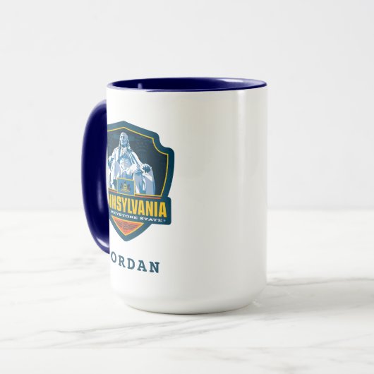 Mug Fierté de l'État | Pennsylvanie (Devant gauche)