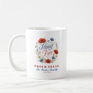 Mug Fierté de l'État personnalisée Nom de famille Terr
