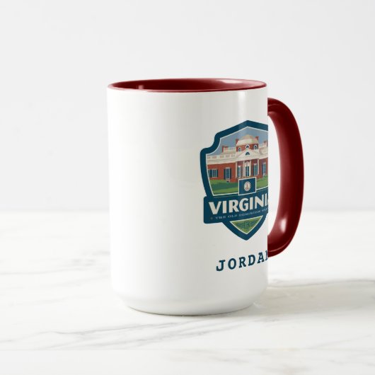 Mug Fierté de l'État | Virginie (Devant droit)
