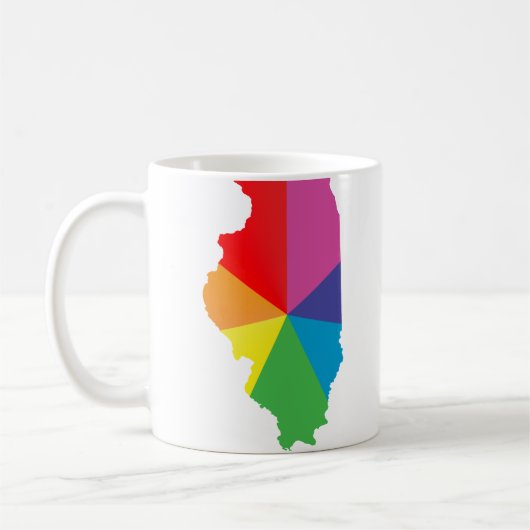 Mug fierté de l'illinois. angoissé. (Gauche)