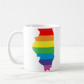 Mug fierté de l'illinois. rayé. (Gauche)