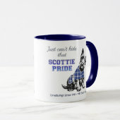 Mug Fierté de Scottie, chien de Scottie de lycée de (Devant droit)