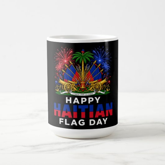 Mug Fierté du Jour du Drapeau Haïtien – Conception Ayi (Centre)