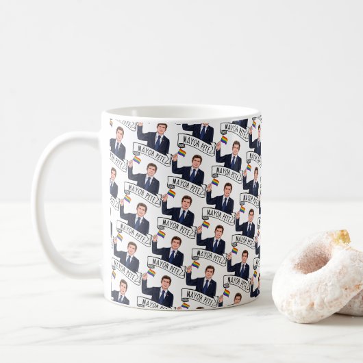 Mug Fierté du maire Pete (Avec donut)