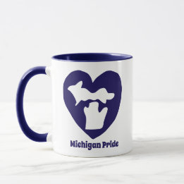 Mug Fierté du Michigan cœur