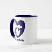 Mug Fierté du Michigan cœur (Devant gauche)