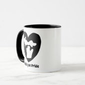 Mug Fierté du Michigan cœur (Devant gauche)