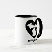 Mug Fierté du Michigan cœur (Devant droit)