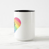 Mug Fierté - embrasse-moi. L'amour est juste. (Centre)