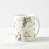 Mug Fierté et préjugé Citations de seigle beige (Devant droit)
