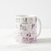 Mug Fierté et préjugés Citations de Toile de Bourgogne (Devant droit)