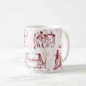 Mug Fierté et préjugés Citations de toile rouge (Devant droit)