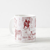 Mug Fierté et préjugés Citations de toile rouge (Devant gauche)