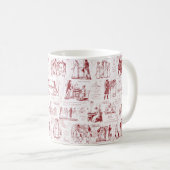 Mug Fierté et préjugés Citations de toile rouge (Devant droit)