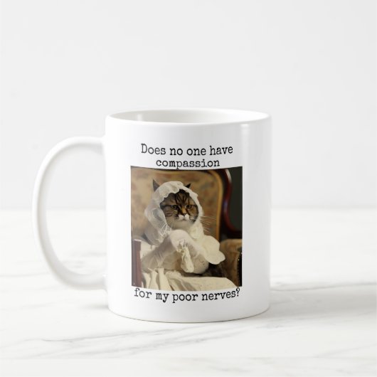 Mug Fierté et préjugés Compassion pour mes pauvres ner (Gauche)
