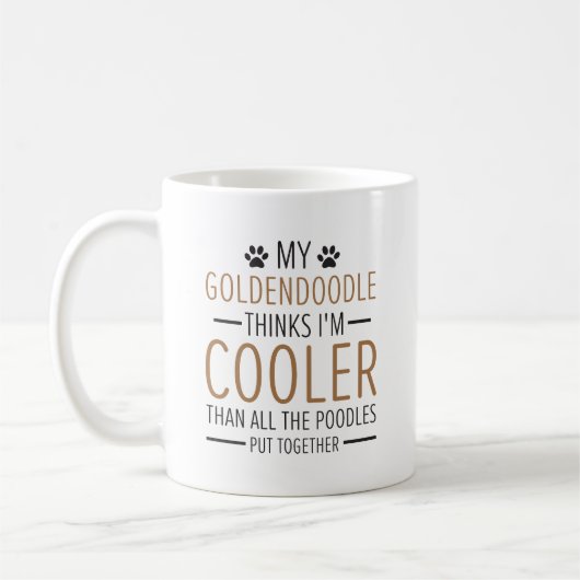 Mug Fierté Goldendoodle Propriétaires Cool Chien drôle (Gauche)