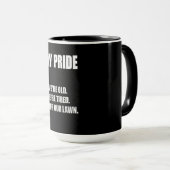Mug fierté grise (Devant droit)