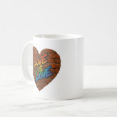 Mug Fierté L'amour coloré est l'amour (Devant gauche)