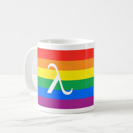 Mug Fierté LGBT et activisme Lambda (Devant gauche)