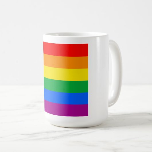 Mug FIERTÉ LGBT (Progress Pride) (Devant droit)