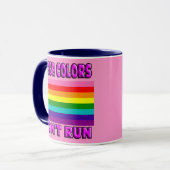 Mug Fierté LGBTQ. (Devant gauche)