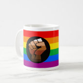 Mug FIERTÉ LGBTQ (Fierté POC) (Devant gauche)