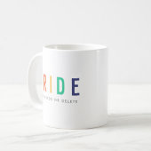 Mug fierté | LGBTQ Gay Rainbow moderne (Devant gauche)