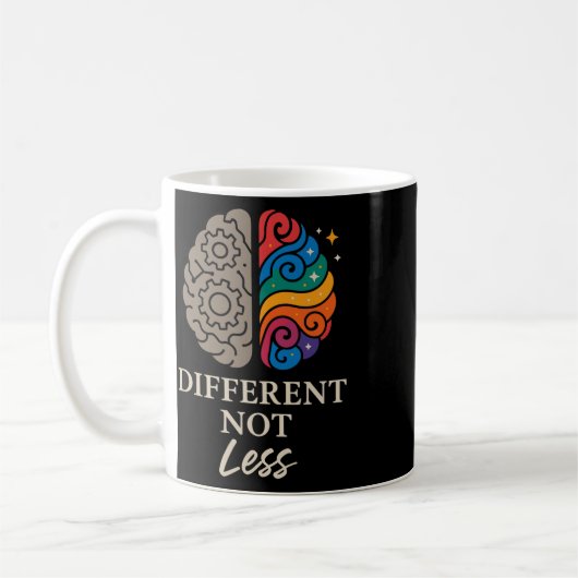 Mug Fierté neurodivergente Adhd Autisme Acceptation Au (Gauche)