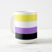 Mug Fierté non binaire (Devant gauche)