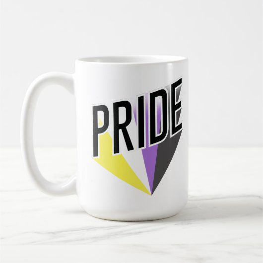 Mug Fierté non binaire éclatée (Gauche)