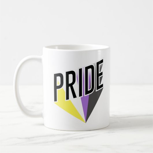 Mug Fierté non binaire éclatée (Gauche)