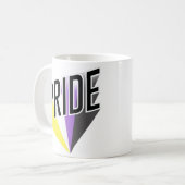 Mug Fierté non binaire éclatée (Devant gauche)