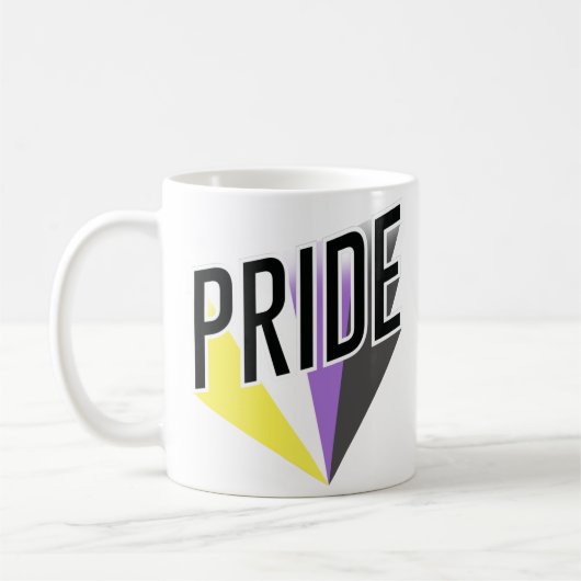 Mug Fierté non binaire éclatée (Gauche)