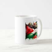 Mug Fierté palestinienne avec drapeau et monuments (Devant droit)
