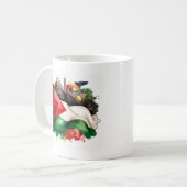Mug Fierté palestinienne avec drapeau et monuments (Devant gauche)