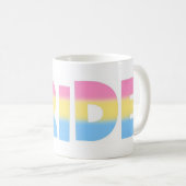 Mug Fierté Pansexual/Omnisexual (Devant droit)