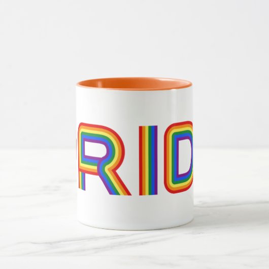 Mug Fierté| Rainbow Letters (Centre)