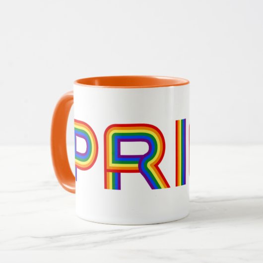 Mug Fierté| Rainbow Letters (Devant gauche)