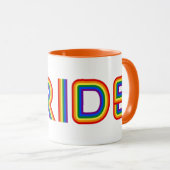 Mug Fierté| Rainbow Letters (Devant droit)