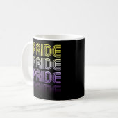 Mug Fierté Rétro Non Binaire (Devant gauche)