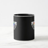Mug Fierté - Squelette Mains Tenant Coeur Classique (Centre)