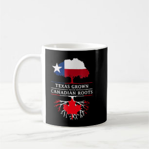 Mug Fierté Texas Croît Avec Le Drapeau Canadian Roots