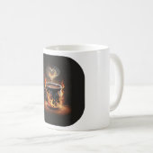 Mug Fiery Christmas Coffee Cup avec Heart Steam Art (Devant droit)