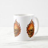 Mug Fiery Skull Bold Halloween Energy (Devant droit)